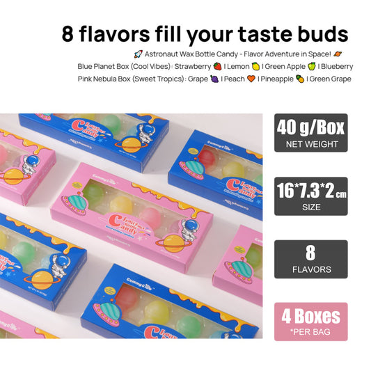 8-Flavor Astronaut Chewy Wax Candy
