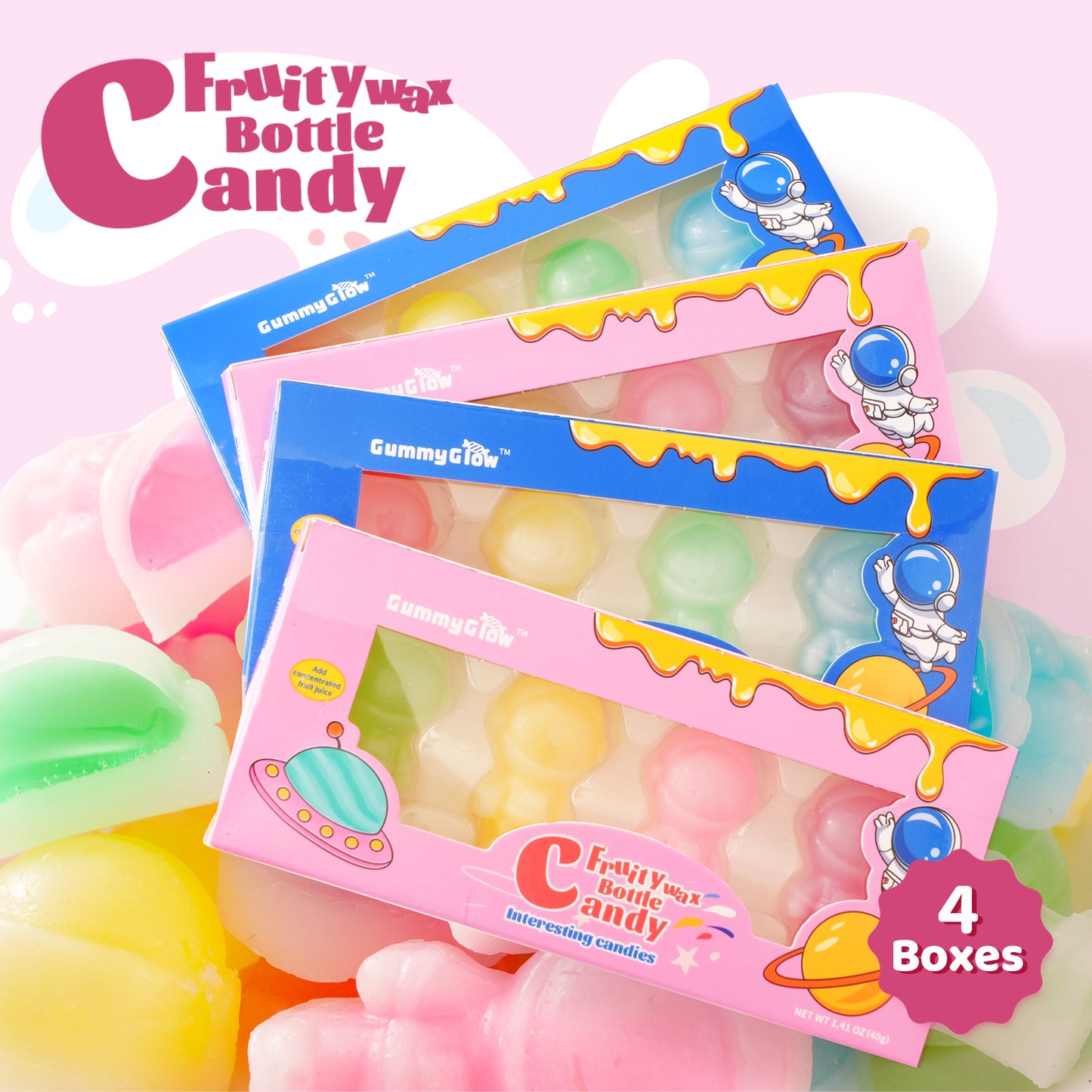 8-Flavor Astronaut Chewy Wax Candy