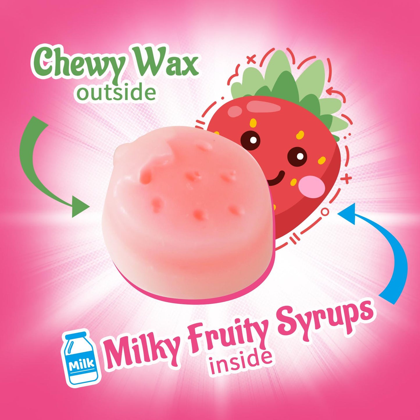 Fruity Milk Wax Candy Trio