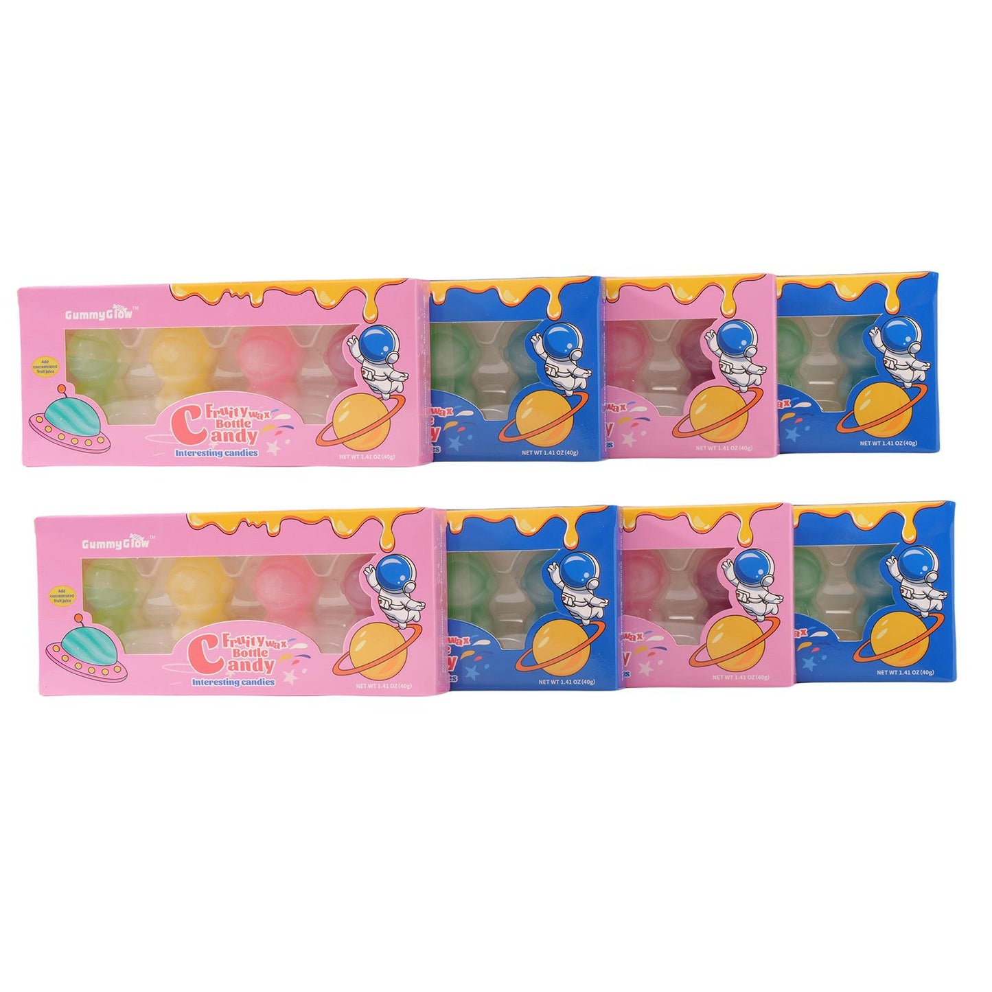 8-Flavor Astronaut Chewy Wax Candy