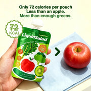 GummyGlow Liquid Salad 16 Fruits & Vegetables Juice Superfood Smoothie Pouches Assorted Ready-to-Eat Salad with dietary fiber & Prebiotic Wholesome Vegan Snack 7 Pouches