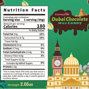 Dubai Chocolate Filled Wax Candy, 2 Pack, Landmark-Shaped Candy, 4.1 oz