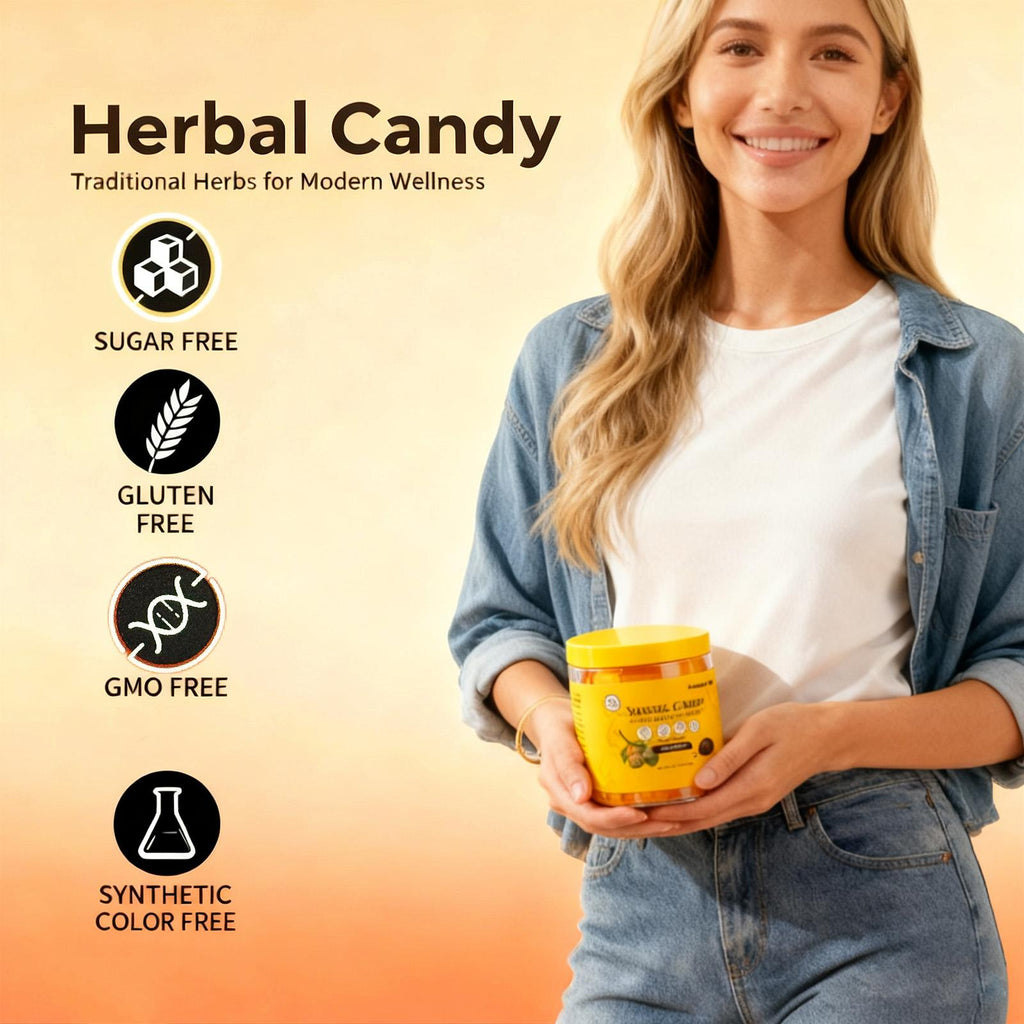 #SpringGrowUp Herbal Wellness Gummies Ancient Recipes Modern Glow Adzuki Bean Poria Loquat Monk Fruit 60g Box
