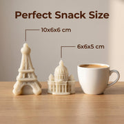 Dubai Chocolate Filled Wax Candy, 2 Pack, Landmark-Shaped Candy, 4.1 oz