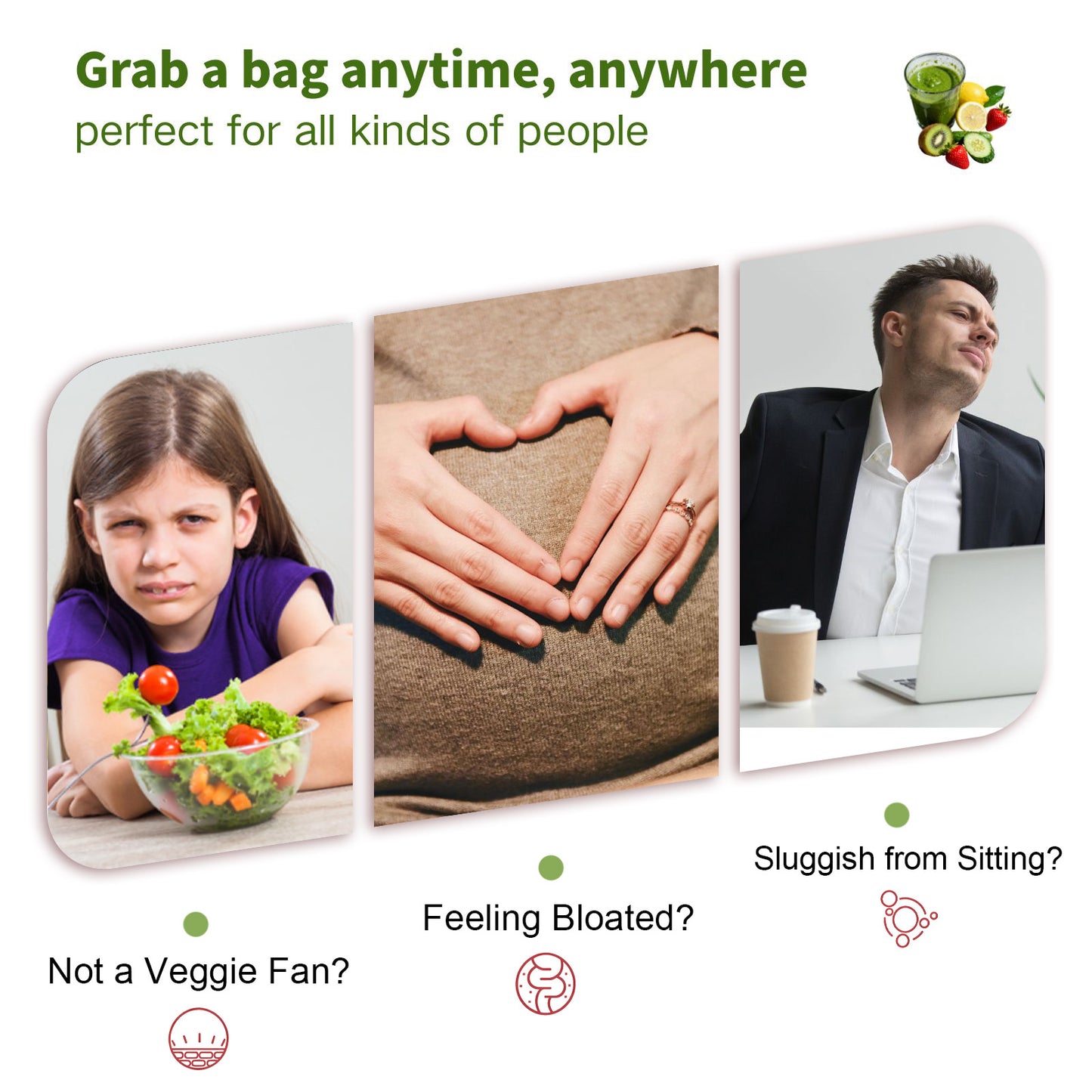 Liquid Salad 16 Fruits & Vegetables Juice Superfood Smoothie Pouches Assorted Ready-to-Eat Salad with dietary fiber & Prebiotic Wholesome Vegan Snack 7 Pouches