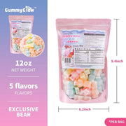 Gummy Glow Wax Candy 12oz Bulk Pack, Retro Chewy Wax Candies for Old School Candy Lovers