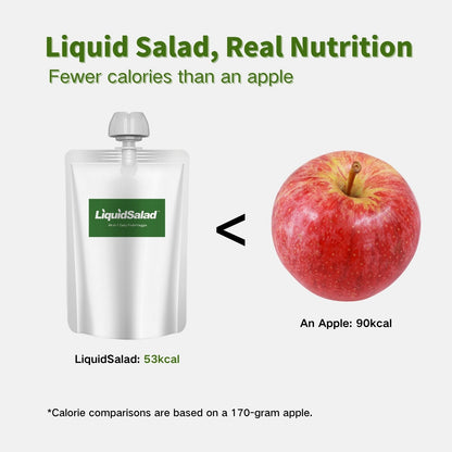 Liquid Salad 16 Fruits & Vegetables Juice Superfood Smoothie Pouches Assorted Ready-to-Eat Salad with dietary fiber & Prebiotic Wholesome Vegan Snack 7 Pouches
