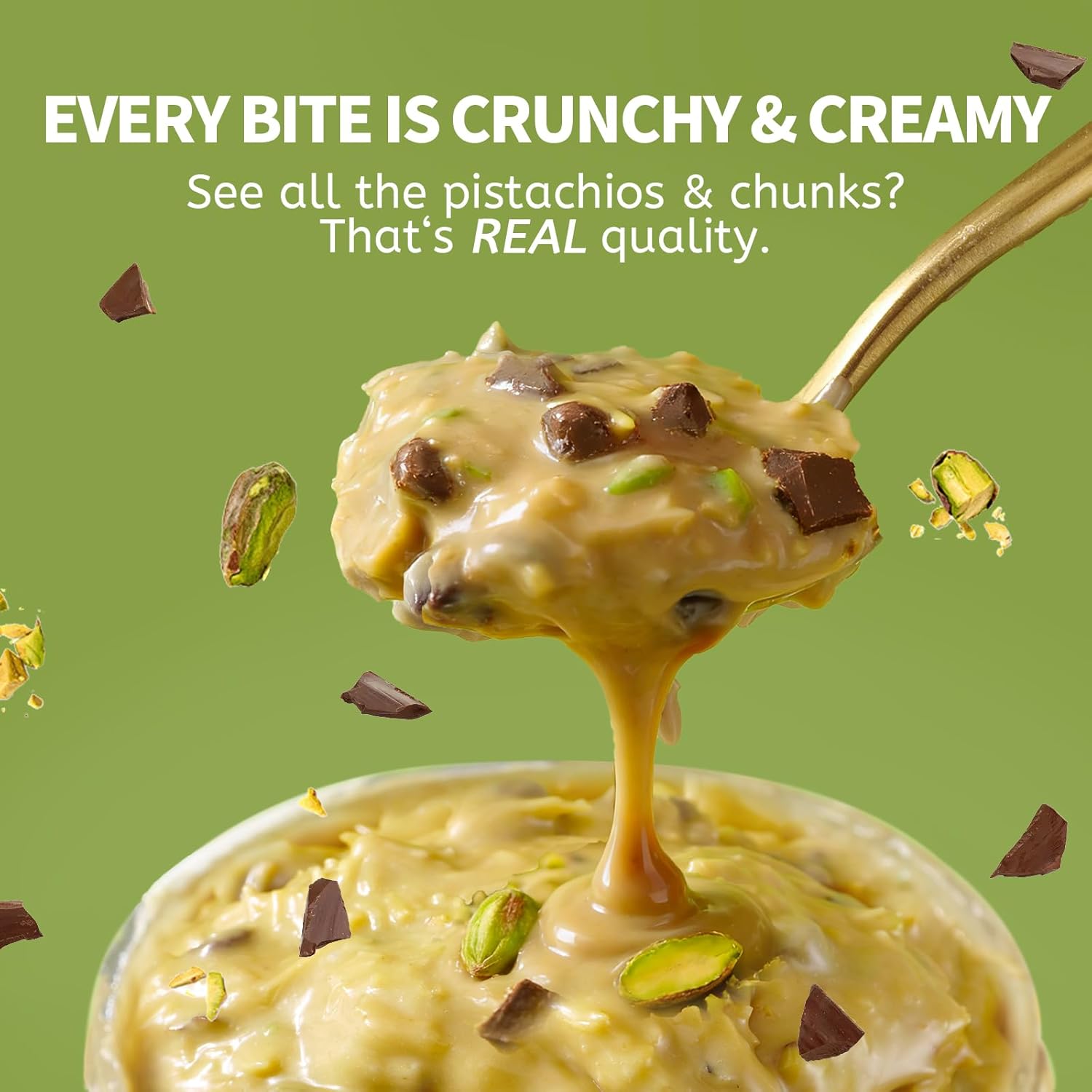 Dubai Chocolate Filling by Dubayy, Viral Pistachio Chocolate Spread with Kataifi Crisp, Luxury Dessert Dip for Waffles, Pancakes, Bread, Desserts and Breakfast (320g / jar)