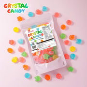 Gummy Glow Viral Crystal Candy with Chewy Center, Crunchy Assorted Fruit Flavors, ASMR Candies for Everyday Treat, Party Favor & Gifts