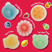 Gummy Glow Wax Candy 12oz Bulk Pack, Retro Chewy Wax Candies for Old School Candy Lovers