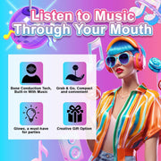 Gummy Glow Music Lollipop Candy, Light Up Singing Audio Lollipop Individually Wrapped, Fruit Flavored Hard Candy Suckers, Peach and Strawberry Dual Pack, Gluten Free Vegan Halal