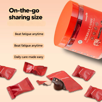 Herbal Wellness Gummies Ancient Recipes Modern Glow Adzuki Bean Poria Loquat Monk Fruit 60g Box