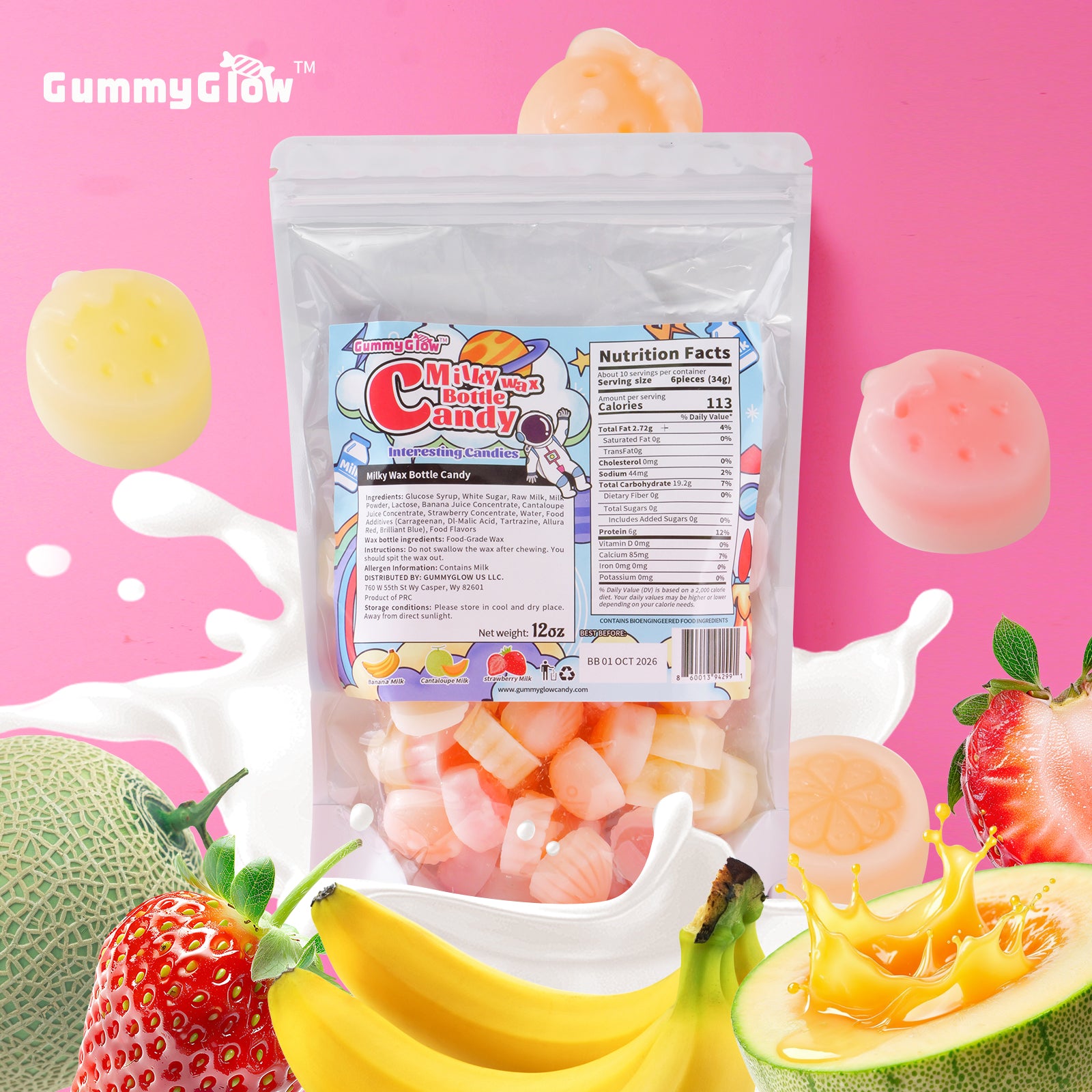 #SpringGrowUp Fruity Milk Wax Candy Trio